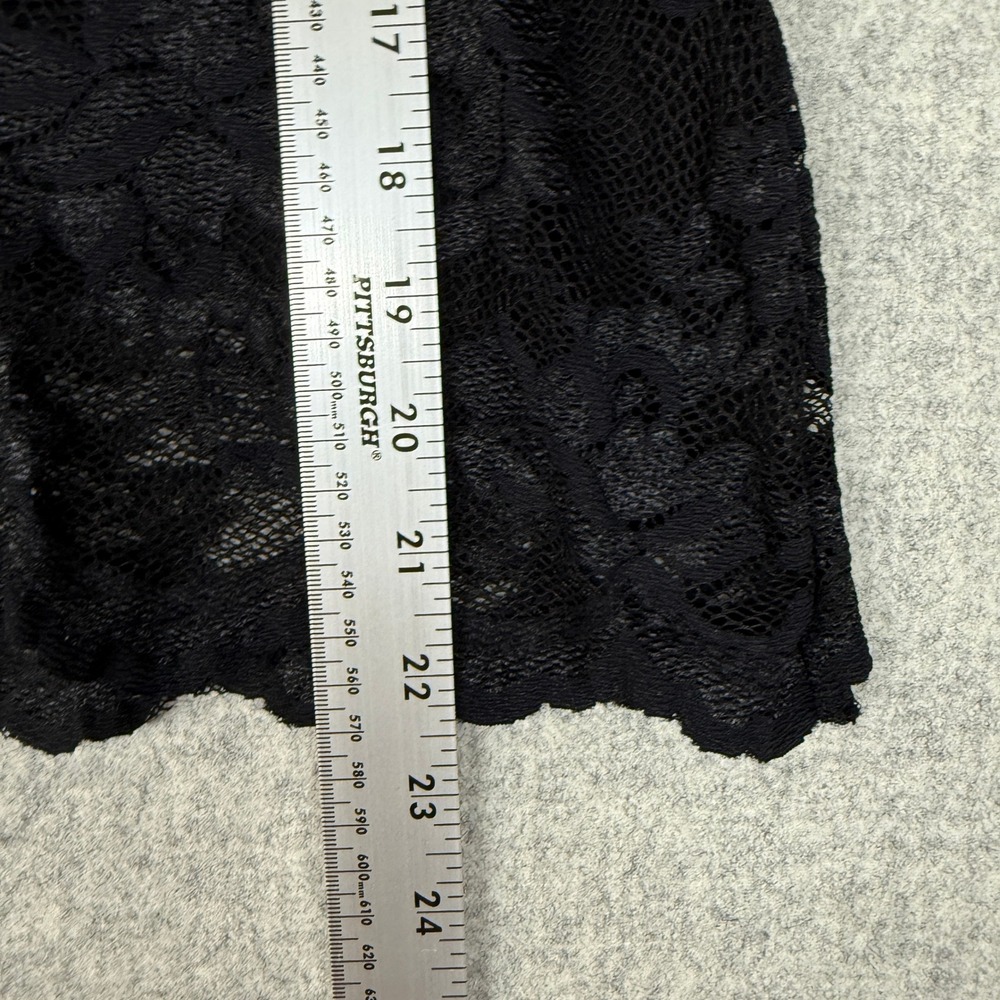 INC International Concepts | Lace Sleeveless Top | XL | Black | Floral Surplice - Picture 5 of 9
